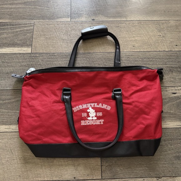 Disney Handbags - VTG Walt Disney World Resort Parks Mickey Mouse Carry On Duffle Bag Faux Leather